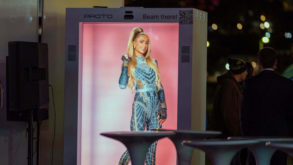 11-11 Media Paria Hilton hologram photo booth